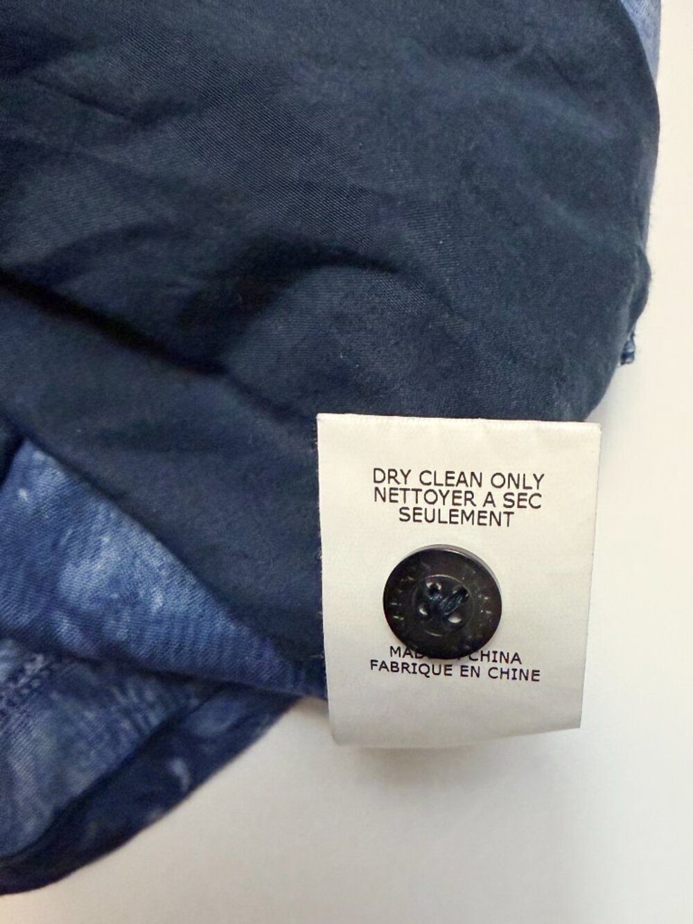 THAKOON Indigo Shirt Dress Skort Romper Shibori Tie Dye Long Sleeve Size 2 - Picture 5 of 11